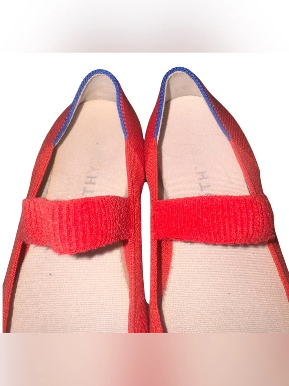 ROTHY’S designer  red slip on dress shoes girl’s size 3